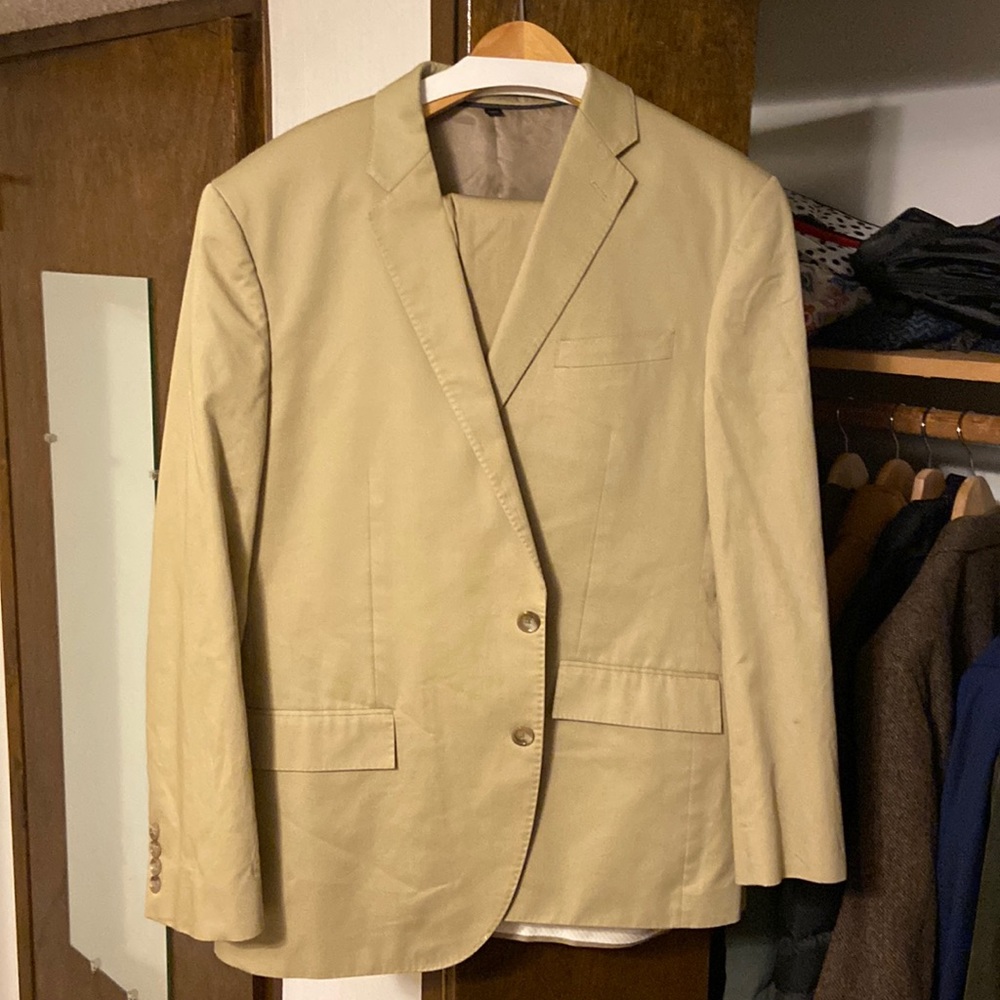 J Crew x Larusmiani 46R summer suit